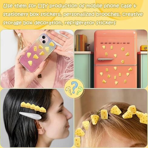 50 Pcs Miniature Kitchen Food Cheese Simulation Triangle Cheesecake Food Figurines for Mini House Kitchen Decoration in Kuwait
