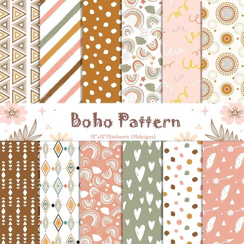 YASMEN Christmas Scrapbook Paper Pad, 6"x6" Single-Sided Cardstock Paper Pads for Card Making, Journals, Planner, DIY Envelopes, Greeting Cards, Gift Card, Decorative Art Craft -24 Sheets in Kuwait