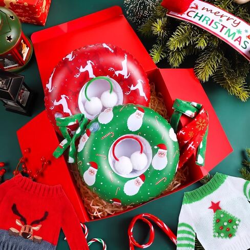 Ramede 8 Pcs Christmas Elf Clothing Accessory Set Christmas Elf Doll Clothes Include Earmuffs Cozy Scarf Inflatable Snow Tube Small Sweater for Elf Accessories Elf Doll Outfit Costume in Kuwait
