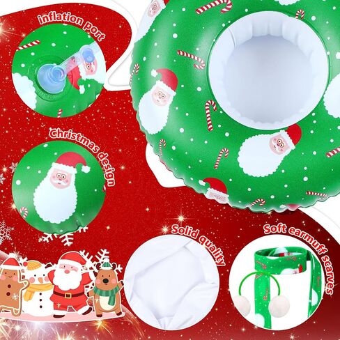 Ramede 8 Pcs Christmas Elf Clothing Accessory Set Christmas Elf Doll Clothes Include Earmuffs Cozy Scarf Inflatable Snow Tube Small Sweater for Elf Accessories Elf Doll Outfit Costume in Kuwait