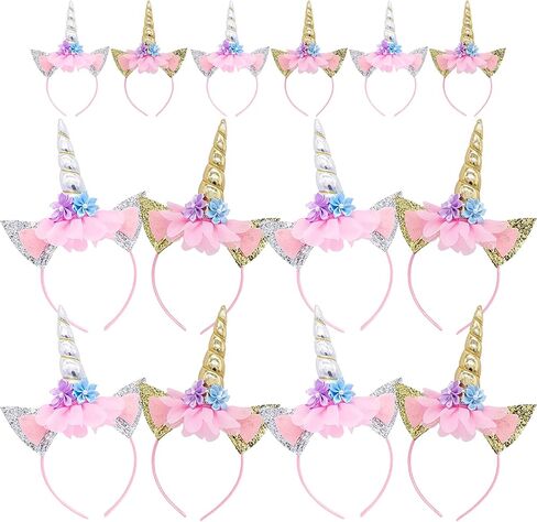 Little World Unicorn Headband, Unicorn Party Supplies Horn Headbands for Birthday, Thanksgiving Day, Christmas in Kuwait