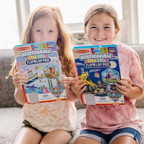 Melissa & Doug PAW Patrol Restickable Stickers Flip-Flap Pad 3-Pack – Classic Missions, Adventure Bay, Ultimate Rescue - PAW Patrol Toys, Reusable Sticker Books For Kids Ages 3+ in Kuwait