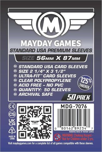 Mayday Games 7076 Usa Boared Game Sleeves,wood, Dark Purple in Kuwait