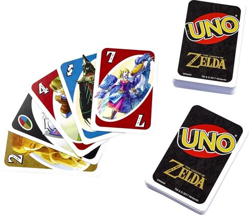 Mattel Games UNO the Legend of Zelda Card Game for Family Night with Graphics From the Legend of Zelda & Special Rule in Kuwait