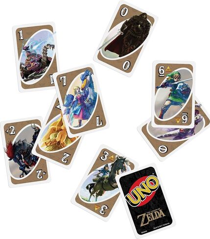 Mattel Games UNO the Legend of Zelda Card Game for Family Night with Graphics From the Legend of Zelda & Special Rule in Kuwait