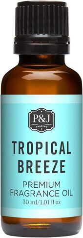 P&J Fragrance Oil | Tropical Breeze Oil 30ml - Candle Scents for Candle Making, Freshie Scents, Soap Making Supplies, Diffuser Oil Scents in Kuwait