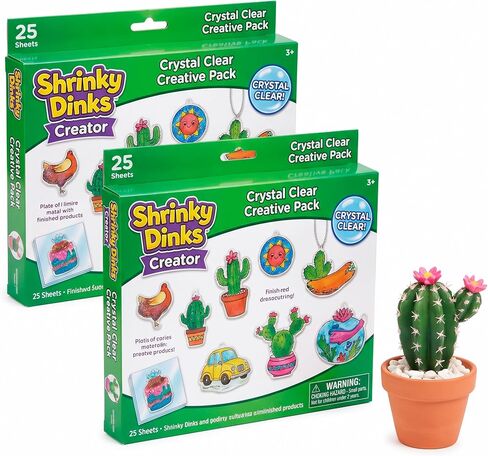Shrinky Dinks Ruff n’ Ready Creative Pack, 25 Frosted White Sheets, Kids Arts and Crafts Activity Set, Kids Toys for Ages 6 Up by Just Play in Kuwait