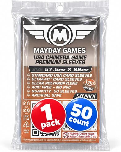 Premium USA Board Game Sleeves, Clear in Kuwait