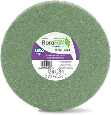 FloraCraft FloraFōM Disc 1.2 Inch x 8.8 Inch Green in Kuwait
