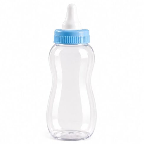 Jumbo Plastic Fillable Baby Shower Milk Bottle, Coin Bank, Favor Decoration (Blue, 13" Inch) in Kuwait