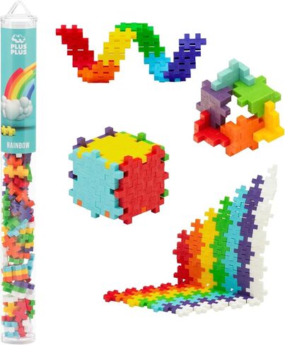 Plus Plus - 70 Piece Basic Color Mix – Construction Building Stem / Steam Toy, Interlocking Mini Puzzle Blocks for Kids in Kuwait