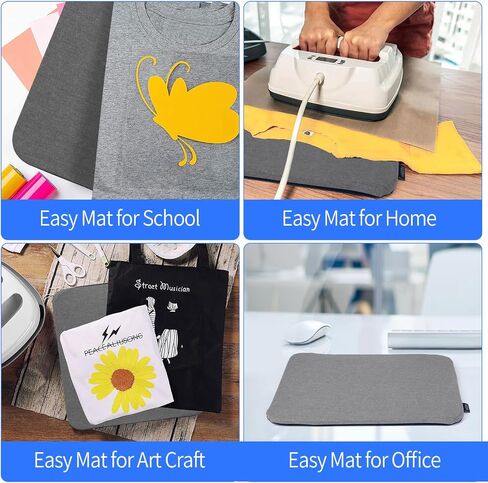 Heat Press Mat Compatible with Cricut Easy Press 2, Easy Press Mat 8"X10" for T Shirt HTV Vinyl Craft Ironing Transfer Projects (8"x10"-1 Mat) in Kuwait