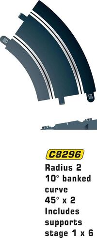 نصف قطر المسار Scalextric C8234 - منحنى 22.5 درجة in Kuwait