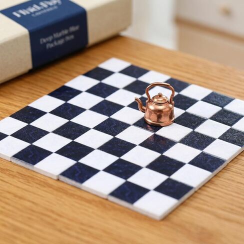 jojofuny 18Pcs Dollhouse Floorboard, 1.18 Inch Mini Floor Sheet, Wood Dollhouse Flooring Decorations, Doll House Furniture Accessories for Kids, Black in Kuwait