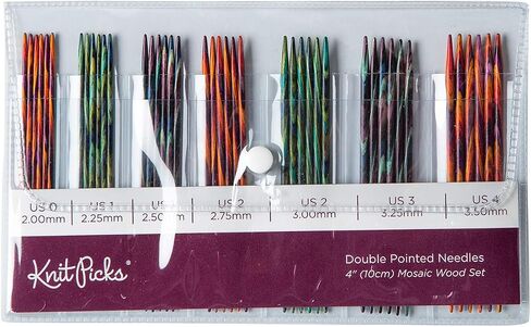 Knit Picks Double Pointed Wood Knitting Needle Set (Mosaic 8") in Kuwait