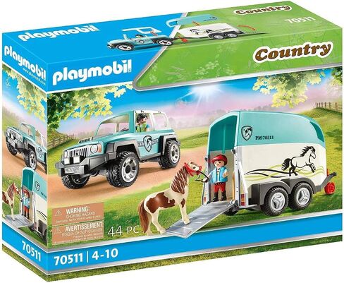 Playmobil Car with Pony Trailer in Kuwait