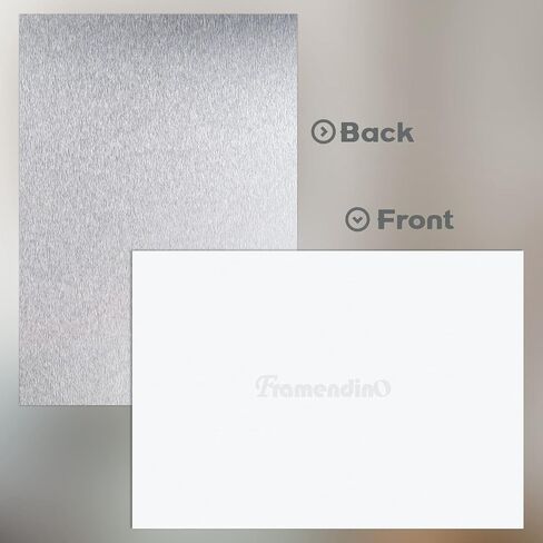 Framendino، 6 عبوات من إطار ملصق جداري معدني من الألومنيوم الفارغ لطباعة التسامي الحراري للصور (8 × 10 بوصة) in Kuwait