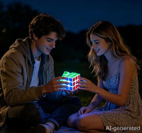 مكعب سرعة فلورسنت 3×3 3×3×3 يتوهج في الظلام مكعب سرعة مضيء 3 × 3 مكعب سحري لعبة ألغاز ألعاب ألغاز الذكاء للأطفال والكبار (أخضر مضيء) in Kuwait