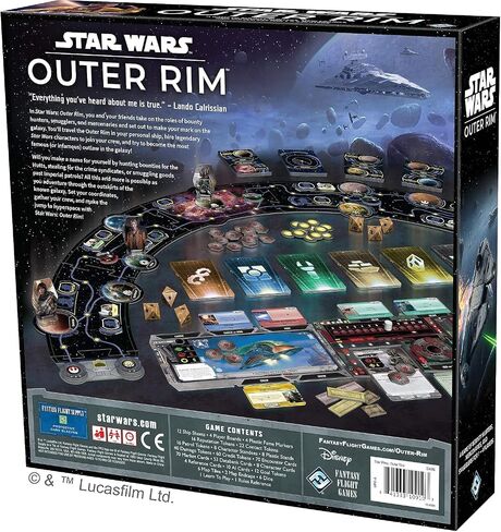 Star Wars Outer Rim Board Game | Strategy Game | Adventure Game for Adults and Teens | Ages 14 and up | 1-4 Players | Average Playtime 3-4 Hours | Made by Fantasy Flight Games in Kuwait
