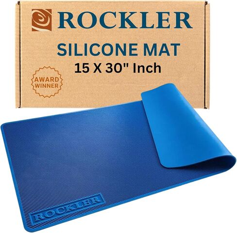 Rockler Silicone Glue Mat XL (23"x30") - Heat Resistant Mat for Projects, Garage, Shop, Dining Room Table – Easy to Clean Silicone Mats for Crafts – Rollable Workshop Accessories for Easy Storage in Kuwait
