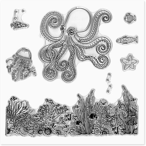 Hying Coffee Book Clear Stamps for Card Making and Photo Album Decorations, Spring Flowers Silicone Stamps Greeting Words Letters Transparent Rubber Stamps Seal for DIY Scrapbooking Supplies in Kuwait