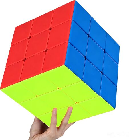 جود كيوب مكعب سوبر كيوب 3×3×3، مكعب سرعة كبير بدون ستيكر لاصق 18 سم، لعبة تعليمية in Kuwait