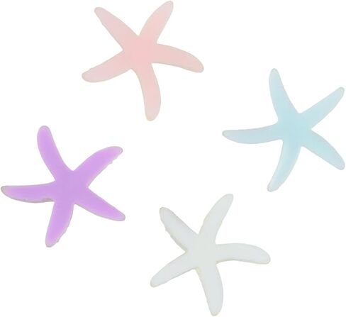 Semetall Slime Charms 20 Pcs Starfish Shape Ornaments Resin Flat Back for Scrapbooking Craft Decoration and DIY Craft Making in Kuwait