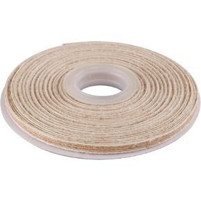 1/4 Inch Wide Natural Burlap Fabric Natural Beautiful Burlap Ribbon Great for Wedding Gift Wrapping Home Décor Floral Arrangement, 25 Yards-Roll in Kuwait