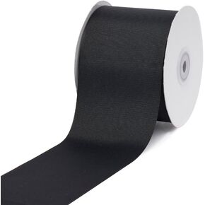 Creative Ideas 3" Solid Grosgrain Ribbon, 25 yd, Black in Kuwait