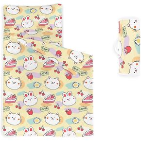 Nap Mat -Colorful Gamepad Sleeping Bag with Removable Pillow - Daycare and Sleepovers Preschool Kindergarten Bedding Set for Kids Toddler Boys Girls in Kuwait