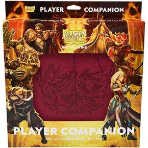 Arcane Tinmen Dragon Shield RPG – Player Companion: Blood Red - Durable and Sturdy – Dice Tray & Player Storage Box – Tabletop RPG TTRPG – Dungeons and Dragons DND D&D (AT-50014) in Kuwait