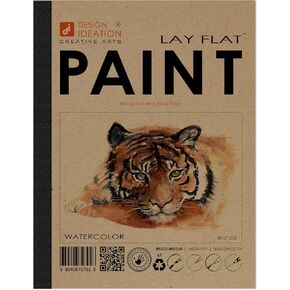 وضع فكرة التصميم كراسة رسم مسطحة بالألوان المائية. كتاب رسم ورقي قابل للإزالة لأقلام الرصاص والحبر وأقلام التحديد والفحم والدهانات المائية. رائعة للفن والتصميم والتعليم. (5.4 بوصة × 8.4 بوصة (50 ورقة)) in Kuwait