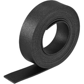 MECCANIXITY Faux Leather Strip Leather Strap Double-Sided 79" Long 0.6" Wide Black for DIY Crafts, Belts, Bags in Kuwait