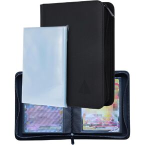 Rayvol Jumbo Card Binder Size L, Fits 80 L Jumbo Cards -Includes 80 Sized L Penny Sleeves, Ringless Jumbo Card Binder for Oversized Cards 5.4 * 7.4 Inch in Kuwait