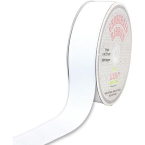 Creative Ideas Solid Grosgrain Ribbon, 1-1/2-Inch by 50-Yard, White in Kuwait