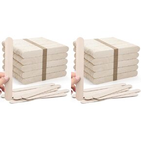 WISYOK 8'' Jumbo Craft Sticks - 90PCS Extra Large Natural Premium Wood, Ice Cream Sticks, Jumbo Sticks, Large Tongue Depressors, Plant Labels, Hair Removal and Waxing Supplies, Crafting in Kuwait