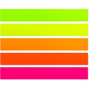Hygloss Unruled Sentence 3" x 23" Text Weight Paper 10 Assorted Colors, Ideal Teacher Supplies for Classroom-Pack of 100 Strips in Kuwait