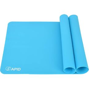 Sapid 2Pcs Thick Silicone Mat for Crafts, Nonstick Silicon Sheet for Epoxy Resin, Jewelry Mold Casting, Art Painting Mats, Food Grade Pastry Mat, Heat- Resistance Placemats (20"×27.9", Black) in Kuwait