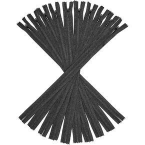 Segarty Invisible Zippers, 16 inch Zippers for Sewing, 25 Colors Assortment, 100 Bulk Nylon Zippers Polyester Zippers for Sewing, Black, White, Brown, Blue, Pink, Green, Yellow, Gold, Orange Assorted in Kuwait