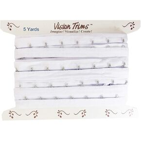 5 Yards Pair Hook and Eye Trim- 0.75" SPACING- Silver Metal On Black Cotton Tape Ribbon Edging Cordage for Corset Sewing Quilting Renaissance Dance Bridal Costumes Drapery Home décor- #45-BK-75-5Y in Kuwait