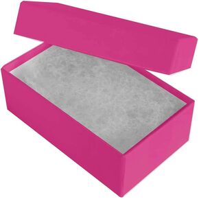 Hot Pink Cotton Filled Boxes Jewelry Gift Box ~ Pack of 100 (3-1/8" x 2-1/8" x 1"H) in Kuwait