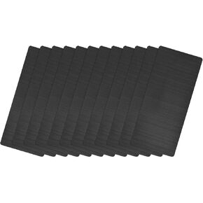 uxcell Blank Metal Card, 2.6" x 1.8" Brushed 201 Stainless Steel Plate for DIY Laser Engraving Nameplate, 0.4mm Thick Black 12 Pcs in Kuwait