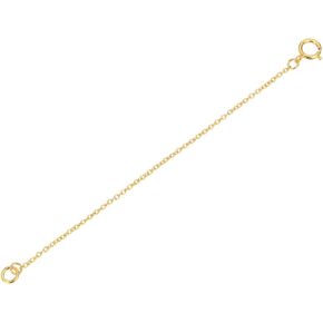 2pcs Adabele Authentic 925 Sterling Silver Chain Extender Clasp 2 Inch Thin Strong Cable Chain Extension for Necklace Anklet Bracelet Jewelry Making Jewelry Making SS102-2 in Kuwait