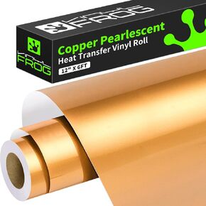 VINYL FROG Matte Metallic Heat Transfer Vinyl Roll 12"x6ft Metallic Satin HTV Vinyl - Blue Pearlescent Iron on Vinyl for T-Shirts, Heat Press Vinyl for DIY Craft Designs in Kuwait