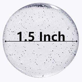IGOGO 1.5 Inch Clear Round Epoxy Sticker for Bottle Cap Pendants 120 PCS in Kuwait