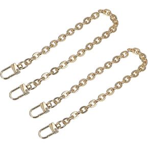 uxcell Purse Chain Strap, 2Pcs 8"x0.28" Flat Chain Strap Handbag Chains Accessories Purse Straps Shoulder Cross Body Replacement Straps, Dark Grey in Kuwait