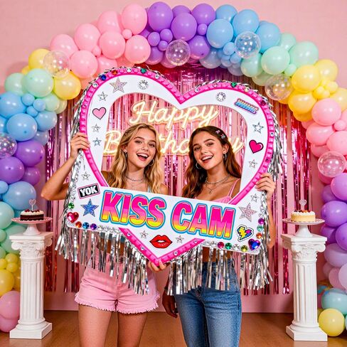 مجموعة قوس البالونات من JOYYPOP، حامل قوس بالون بعرض 10 أقدام وطول 9 أقدام مع قاعدة لزينة حفلات أعياد الميلاد وحفلات التخرج وحفلات الزفاف مع مضختين محمولتين in Kuwait