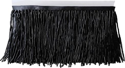 Beaded Fringe Trim,Ribbon Tassel Fringe Trim 4 Inch Wide 2 Yards Long for Crafts DIY Dress Clothes Decoration (Red) in Kuwait