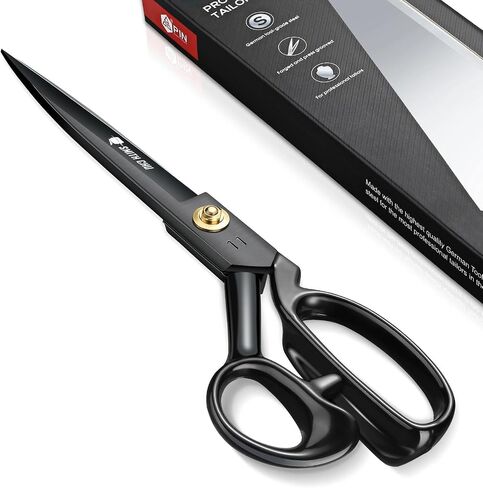 SMITH CHU Sewing Scissors-Heavy Duty Tailor Scissors Shears for Fabric,Leather,Raw Materials,Dressingmaking,Altering-Professional Upholstery Shears for Dressmakers Students Office Crafting (10 inch) in Kuwait
