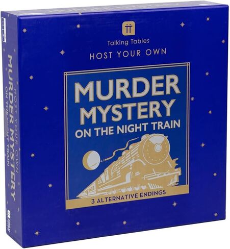 Talking Tables Reusable Murder Mystery on The Train Game Kit Host Your Own Games Night Orient Express 1930s Themed Dinner Party 3 Alternative Endings Fancy Dress Up After Dinners in Kuwait